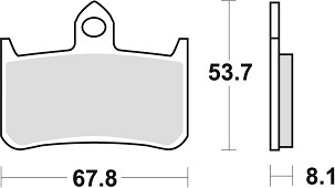TRW ZF PLOČICE KOČIONE KH187 SINTER STREET HONDA RVF 750 94-97, CB 900 HORNET 02-06, CB 1300 X4 97-99, KAWASAKI KLR 250 82-84, PREDNJI (PROMOCIJA)