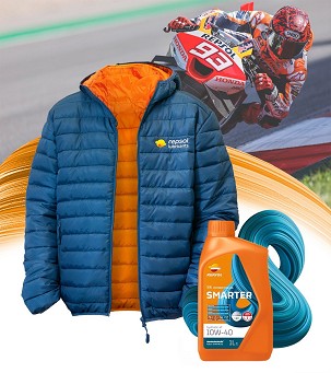 REPSOL PROMOCIJA JAKNA VEL. M + ULJE MOTORNO 4T SMARTER SYNTHETIC 10U40 1L MA2 SINTETIČKO 40KOM.