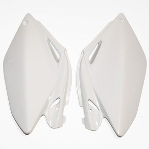 UFO ZADNJE BOČNE PLASTIKE HONDA CRF 250R '06-'09 BOJA BELA