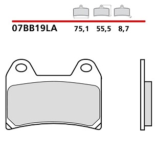 BREMBO 2026/05 KOČIONE PLOČICE KH244 SINTER LA (SINTEROVANI METAL) PREDNJA (ECE R90)