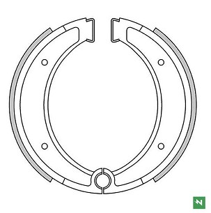 NEWFREN PAKNE KOČIONE PREDNJI/ZADNJI HUSQVARNA AE 500 '84-, CR 125 '81-'84, CR 240/250/390, CR 430 '81-'81, CR 490 '83-, (162X25MM)