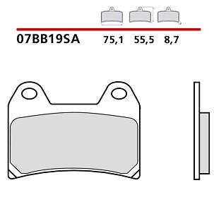 BREMBO 2026/05 KOČIONE PLOČICE KH244 SINTER SA (SINTEROVANI METAL) PREDNJA (ECE R90)