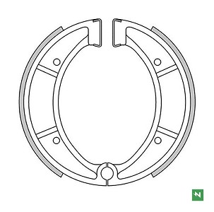 NEWFREN PAKNE KOČIONE PREDNJI/ZADNJI HUSQVARNA CR 125 '83-'90, CR 240 '81-'87, CR 250 '81-'95, WR 125 '82-'90, WRE 125 '82-'88, XC 430 '81-'87, ZADNJI WR 250 '87-'89, TC 510 '88-'92, WR 240 '85-'90, WR 250 '87-'89 (160X30MM)