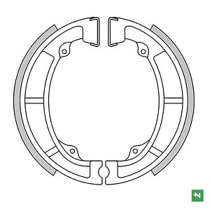 NEWFREN PAKNE KOČIONE PREDNJI KAWASAKI KDX 175 '80-'82, KE 125/175 '76-'85, KL 250 '80-'84, KLX 250 '79-'80, KX 125 '74-'80 (120X28MM)