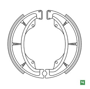 NEWFREN PAKNE KOČIONE ZADNJI KAWASAKI KLR 600 '84-'94, KX 500/250 '82-'86, KX 125 '74-'80, KH 125 '82-'98, BN 125 ELIMINATOR '00-'07, AR 125 '82-'94, SUZUKI EN 125 '05-'09, GN 125 '82-'05, GN 250 '85-'97, GZ 125 '98-'11, RM 500 '83-'86, VL 125 '0