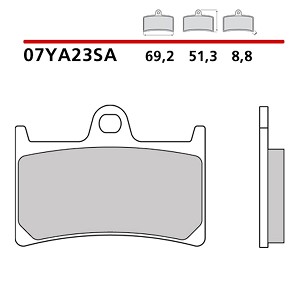 BREMBO 2026/05 KOČIONE PLOČICE KH252 / KH380 SINTER SA (SINTEROVANI METAL) PREDNJA (ECE R90)