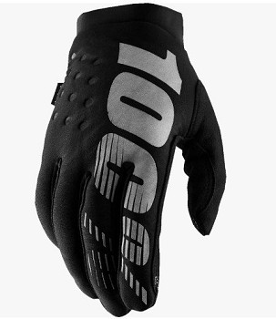 100 PERCENT RUKAVICE CROSS/ENDURO BRISKER SOFTSHELL WOMAN ŽENSKE BOJA CRNA/SIVA VELIČINA M