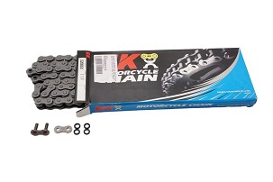 EK LANAC POGONSKI EK520DEX 112 KARIKA QX-RING ENDURO ULTRALIGHT BOJA NATURAL (ZA 500 CCM) (37,8 KN) (MADE IN JAPAN)