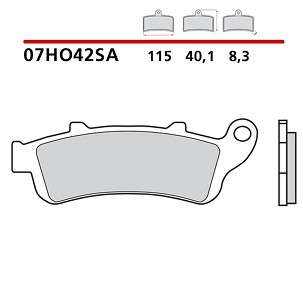 BREMBO 2026/05 KOČIONE PLOČICE KH261 / KH281 SINTER SA (SINTEROVANI METAL) PREDNJA (ECE R90)