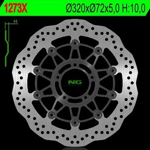 NG DISK KOČIONI PREDNJI DUCATI MONSTER 1100, DIAVEL 1200, MULTISTRADA 1200 (320X72X5) WAVE