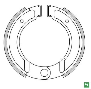 NEWFREN PAKNE KOČIONE ZADNJI HONDA CR 480R '82, KTM GS 125/175 '72-'82, MC 250 '74-'83, MX 250 '74-'81 (130X30MM)
