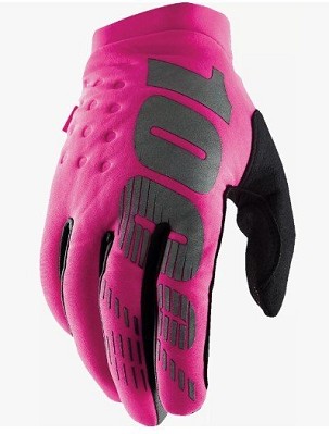 100 PERCENT RUKAVICE CROSS/ENDURO BRISKER SOFTSHELL WOMAN ŽENSKE BOJA ROZE/CRNA VELIČINA M