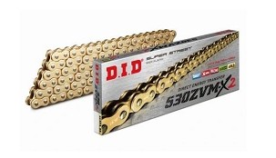 DID LANAC POGONSKI 50(530)ZVMX2GG-150 / (150 KARIKA) X-RING ZLATNA / ZLATNA (OTVOREN + ZAKIVAK) (50ZVMX2GG-150)