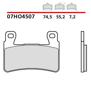 BREMBO 2026/05 KOČIONE PLOČICE KH265 / KH296 GENUINE CARBON CERAMIC (POLUMETALNE OEM MEŠAVINA) PREDNJA/ZADNJA