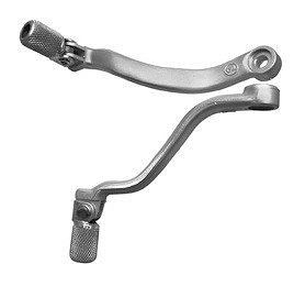 M.C. POLUGA PROMENE MENJAČA KTM 400/450/520/525 '00-'06, SXF/EXCF 250 '06-'13, EXCF 350 '12-'16 (ALUMINIJUMSKA) (KOVANA) BOJA SREBRNA, ZAVRŠETAK ČELIČNA