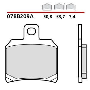 BREMBO 2026/05 KOČIONE PLOČICE KH266 GENUINE SINTER (SINTEROVANI METAL OEM MEŠAVINA) PREDNJA/ZADNJA