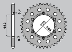 GROSSKOPF RASPRODAJA LANČANIK ZADNJA ALUMINIJUMSKA BOJA CRNA 856 52
