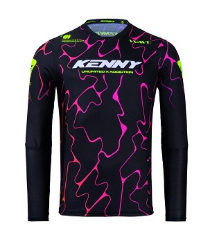 KENNY RACING PANTALONE CROSS/ENDURO PERFORMANCE KID/JUNIOR/DEČJE WAVE BLACK BOJA CRNA VELIČINA 24 (8 LAT)