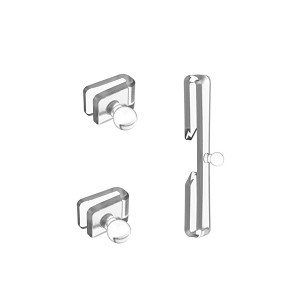 LEATT MONTAŽA ZRYWEK/TEAR-OFF POST STRAP NA PASKU NAOČARA 4.5 - 3 KOMADA (REZERVNI DELOVI)