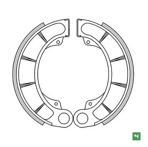 NEWFREN PAKNE KOČIONE ZADNJI HONDA TRX 400AT '04-'07, TRX 450ES '98-'01, TRX 420 FOURTRAX '07-'19, TRX FOURTRAX/RANCHER 350 '00-'05, TRX 400FW '95-'00 (160X30MM)