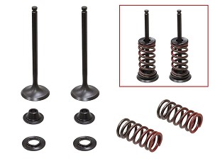 PSYCHIC IZDUVNI VENTILI (KOMPLET 2 KOM. VENTILA SA OPRUGAMA I PODLOŠKAMA) YAMAHA WRF 250 '01-'13 (WR 250F) YZF 250 '01-'13 ČELIČNE (MX-09522I) (24,5X4,47X78MM)