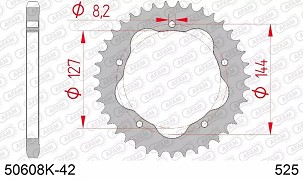 AFAM 2026/06 ZADNJI LANČANIK 4320 42 DUCATI 848/916/996/1000/1100 (POTREBAN ADAPTER) (LANAC 525) (JTR752.42)