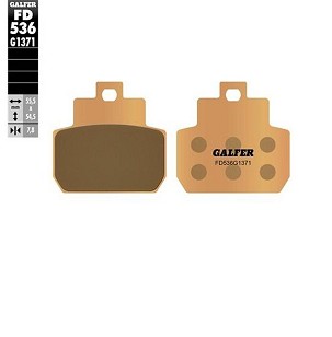 GALFER PLOČICE KOČIONE KH425 SINTER METAL (ZLATNE) STREET PIAGGIO MP 3 125/250 '08-'08; X8 125/200/250 '04-; X9 250 '04-