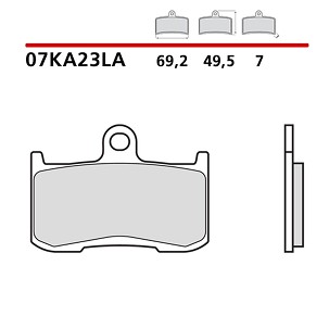 BREMBO 2026/05 KOČIONE PLOČICE KH347 SINTER LA (SINTEROVANI METAL) PREDNJA (ECE R90)