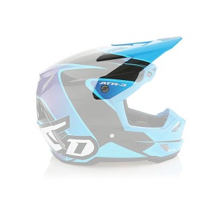 6D HELMETS REPLACEMENT VISOR - ŠILT ZA KACIGU ATR-3 WAVE GLOSS CYAN BLUE PURPLE