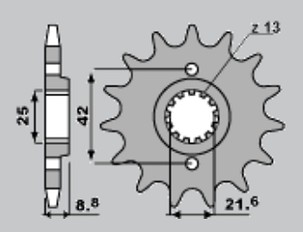 CHT RASPRODAJA LANČANIK PREDNJA 523 14 KAWASAKI EL 250 88-04