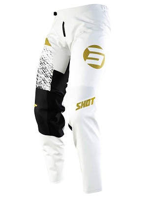 SHOT RACING RASPRODAJA PANTALONE MOTO DEVO ROLL GOLD BOJA BELA/ZLATNA/CRNA VELIČINA 28