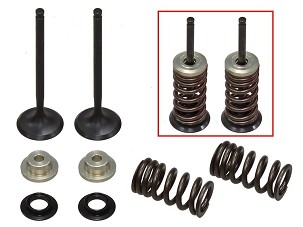 PSYCHIC IZDUVNI VENTILI (KOMPLET 2 KOM. VENTILA SA OPRUGAMA I PODLOŠKAMA) SUZUKI RMZ 250 '07-'22 ČELIČNE (MX-09530E) (25X4,46X80,7MM)