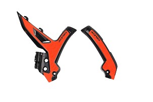 ACERBIS ŠTITNICI RAMA X-GRIP KTM EXC / EXC-F / XC-W '24-'25, SX / SX-F / XC / XC-F '23-'25 BOJA CRNA / NARANDŽASTA