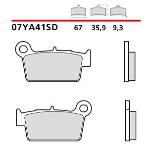 BREMBO 2026/05 KOČIONE PLOČICE KH367 OFF ROAD SINTER SD (SINTEROVANI METAL) PREDNJA/ZADNJA (ECE R90)