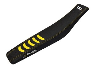 BLACKBIRD NAVLAKA / PRESVLAKA NA SEDIŠTE HUSQVARNA CR/WR 125/250 '00-'05, TE/TC 250/450 '02-'04 DOUBLE GRIP 3 BOJA CRNA ŽUTA