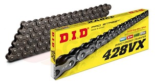 DID LANAC POGONSKI 428VX-132 (132 KARIKA) X-RING (OTVOREN + ZAKIVAK)