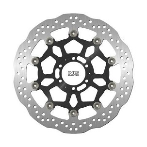 NG DISK KOČIONI PREDNJI APRILIA DROSODURO/SHIVER 900 '17-20, DUCATI ST4 '03, MOTO GUZZI V7 '17-20 (320X64X5MM) (6X8,5MM) WAVE PLUTAJUĆI (SREDINA ALUMINIJUMSKA)