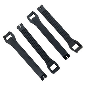 GAERNE REZERVNI DELOVI KOMPLET KAIŠEVA (4 KOM.) ZA ČIZAMA GX-J/ SGJ DUGE BOJA CRNA