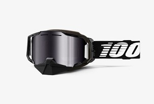 100 PROCENT NAOČARE SNOWMOBILE DUAL PANE VENTED BLACK - SILVER FLASH MIRROR LENS BOJA CRNA STAKLO SREBRNO OGLEDALO