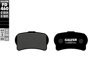 GALFER PLOČICE KOČIONE KH644 POLUMETALNE TRIAL