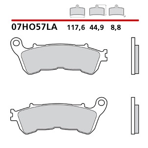 BREMBO 2026/05 KOČIONE PLOČICE KH388 SINTER LA (SINTEROVANI METAL) PREDNJA (ECE R90)