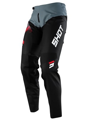 SHOT RACING RASPRODAJA PANTALONE MOTO DEVO VERSUS BLACK RED BOJA CRNA/SIVA/CRVENA VELIČINA 28