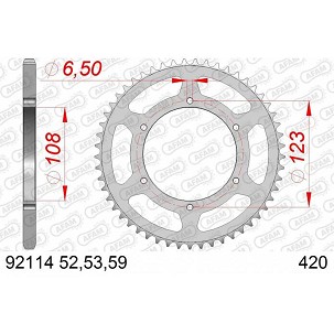 AFAM 2026/06 ZADNJI LANČANIK 4412 52 APRILIA RS 50 '06-'14, DERBI GPR 50 '04-'13, SENDA SM 50 '07-'12 (LANAC 420) (JTR1133.52)