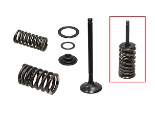 PSYCHIC IZDUVNI VENTILI (KOMPLET 2 KOM. VENTILA SA OPRUGAMA I PODLOŠKAMA) HONDA CRF 450 R '13-'16 ČELIČNE (MX-09546E) (30,95X4,89X80,5MM)