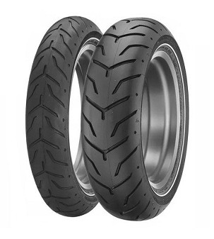 DUNLOP guma 130/80B17 D408 65H TL napred SW uska bela traka HARLEY-DAVIDSON DOT 25/2023