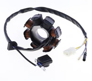 ATHENA NAMOTAJ ALTERNATORA (STATOR) PEUGEOT V-CLIC 50 '07-'14, SYM SYMPHONY '09-'20, SYMPLY 50 ''09-'17, X-PRO 50 '13-'20 (OEM: 779898; 31120AAAA00)