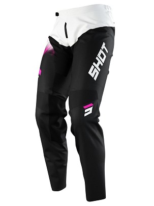 SHOT RACING RASPRODAJA PANTALONE MOTO DEČJE/JUNIOR DEVO KID VERSUS PINK BOJA CRNA/BELA/ROZE VELIČINA 6/7