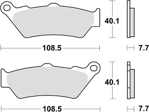 TRW ZF PLOČICE KOČIONE KH209 KH209/2 SINTER STREET APRILIA PEGASO 650 97-10 ETV 1000 CAPONORD 01-09, BMW F 650 / CS / GS / DAKAR / ST 94-08 G 650 08-14 F 700 / 800 / 750 / 850 GS / ADV 08-, R 1200 GS / ADV 14-18 K 1600 GT / GTL 11-, PREDNJI/ZADNJI