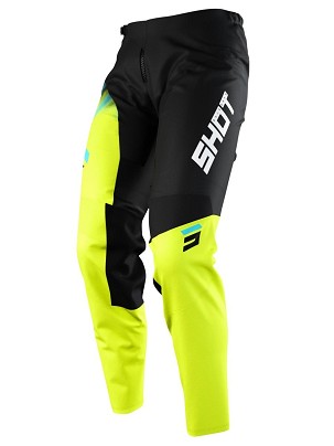SHOT RACING RASPRODAJA PANTALONE MOTO DEČJE/JUNIOR DEVO KID VERSUS NEON YELLOW BOJA CRNA/ŽUTA FLUO VELIČINA 4/5