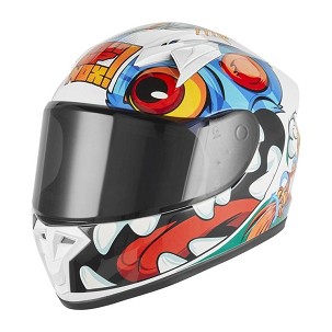 NOX INTEGRALNA KACIGA (FULL FACE) N731 SCRAPPY KID / JUNIOR (DEČJI) BOJA BELA/CRNA/PLAVA VELIČINA M